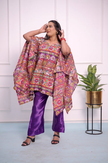 Jaipuri multi colour Cord Set