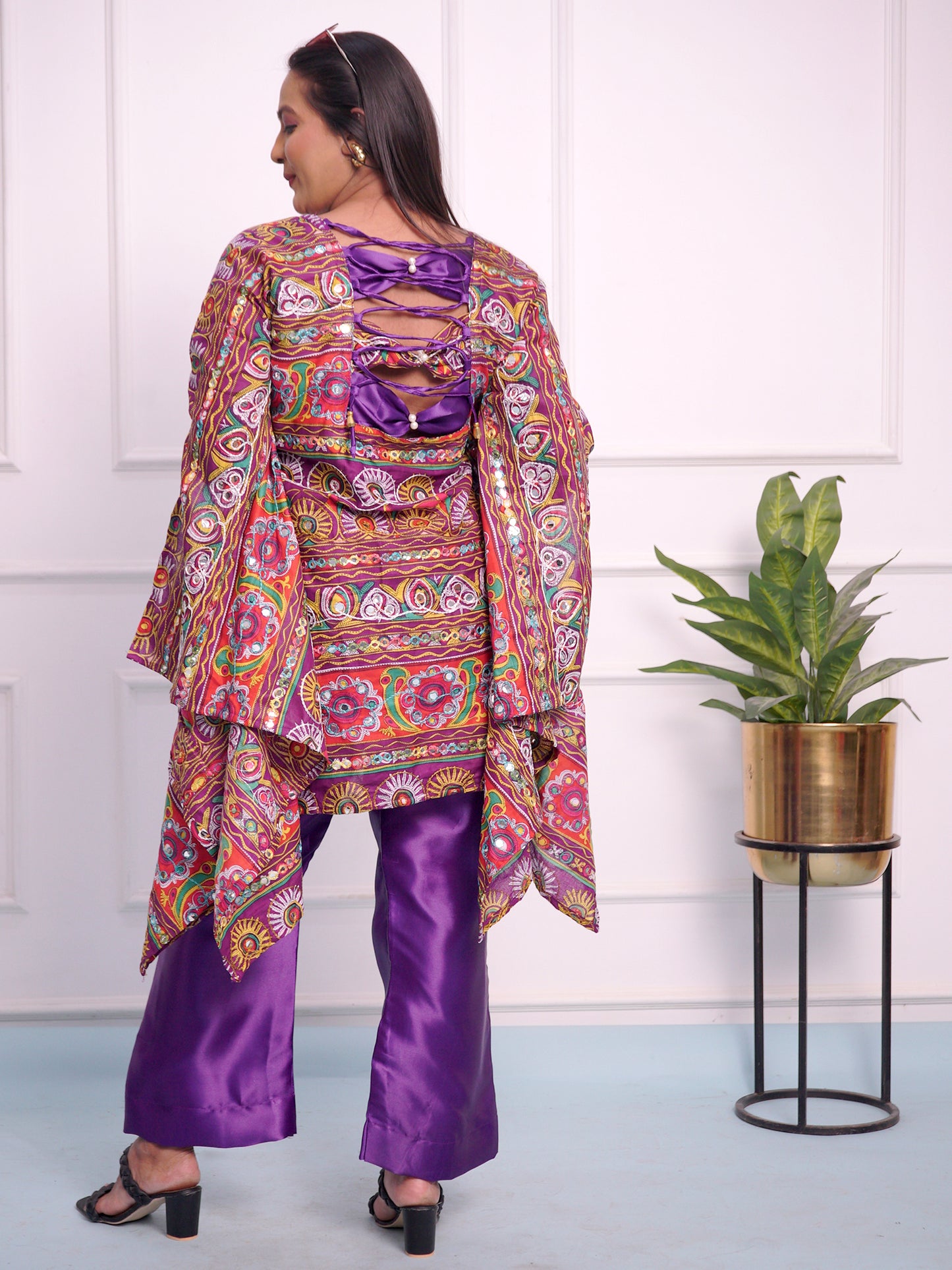 Jaipuri multi colour Cord Set