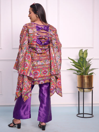 Jaipuri multi colour Cord Set