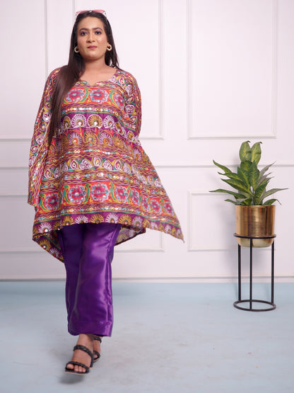 Jaipuri multi colour Cord Set