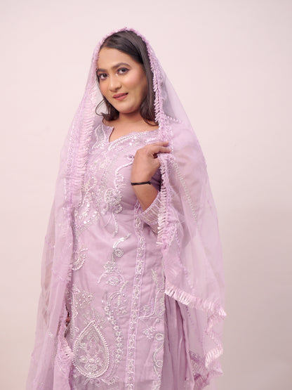 Lavender  Punjabi salwar Suit