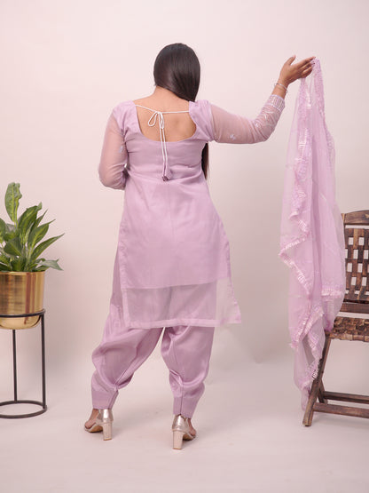 Lavender  Punjabi salwar Suit