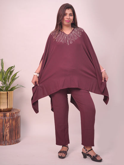 Kaftan style sequence work Cord set