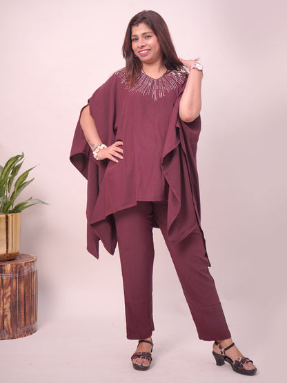 Kaftan style sequence work Cord set