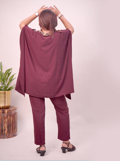 Kaftan style sequence work Cord set