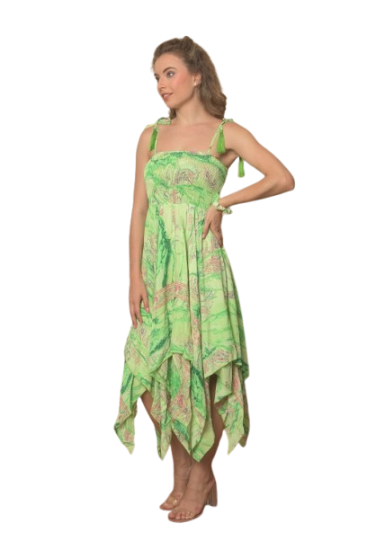 Turquoise Dancing Doll  Strappy Sexy Dress for Women’s & Girl’s