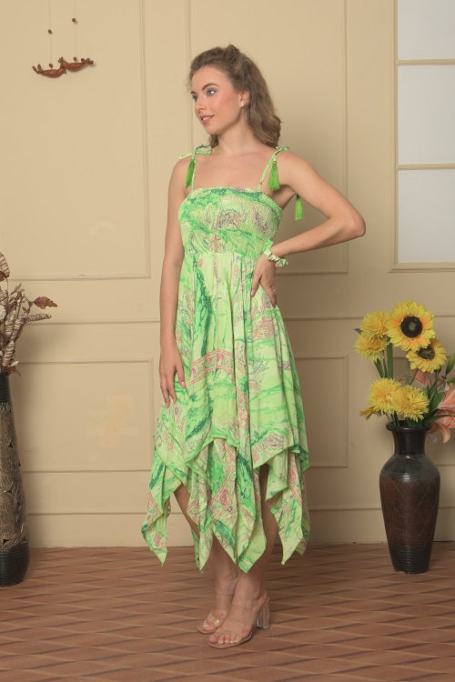 Turquoise Dancing Doll  Strappy Sexy Dress for Women’s & Girl’s
