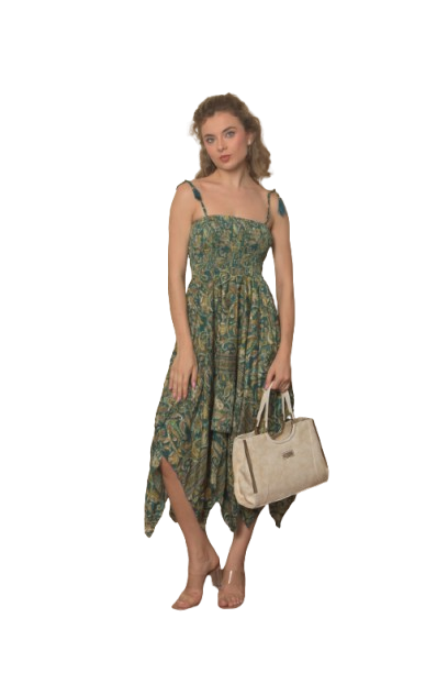 Bottle Green Dancing Doll  Strappy Sexy Dress for Women’s & Girl’s