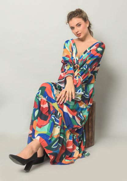 Aqua Girl Long Dress For Girls || Women||