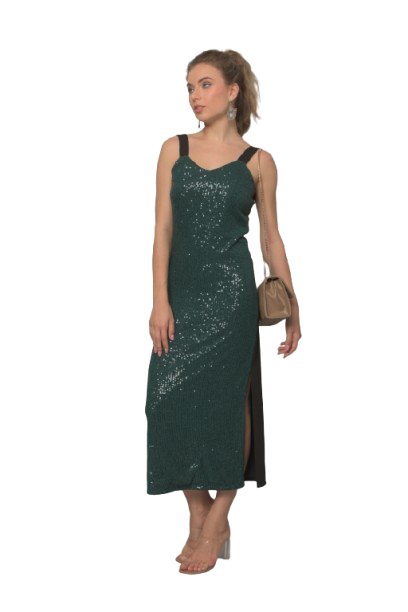 Women Bodycon Sequined  Dress_ Stripy _Party Wear| Girls | Ladies