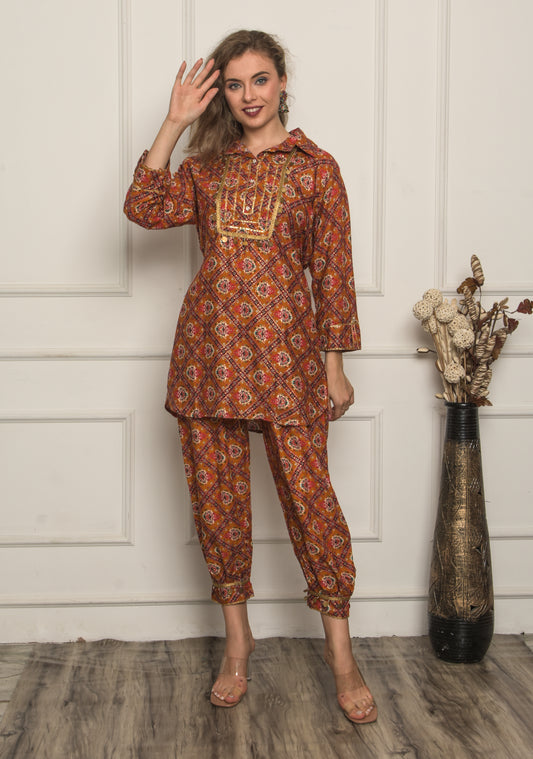 Afghani suit style co-ord set |women|girls