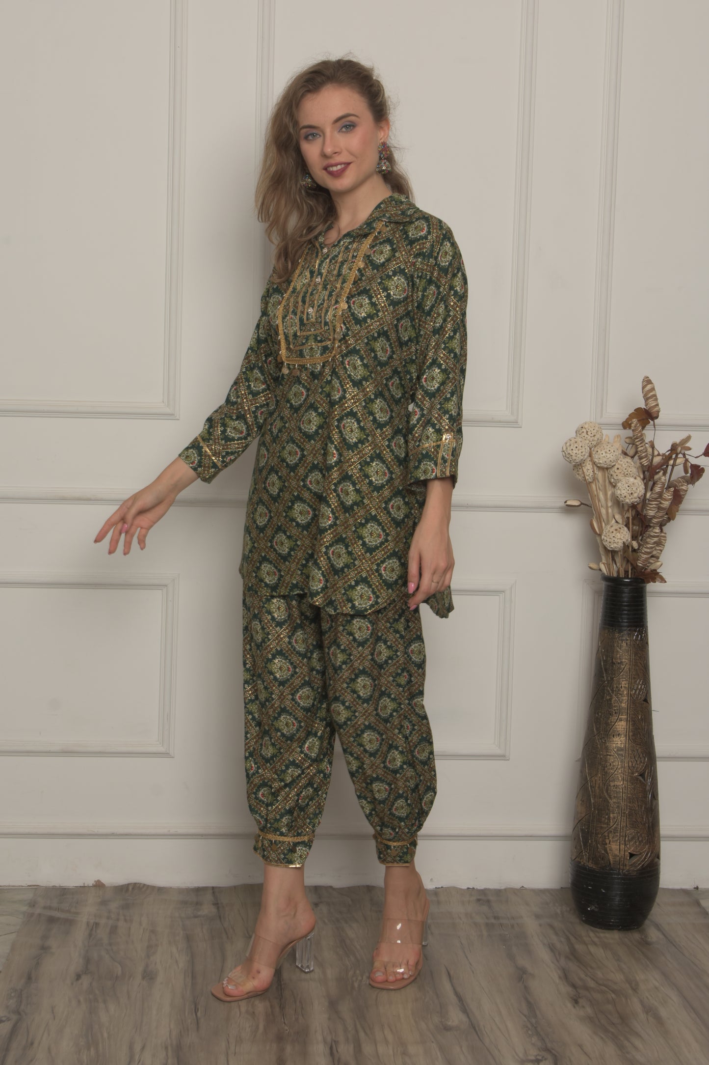 Women Afghani  Salwar Suit Set