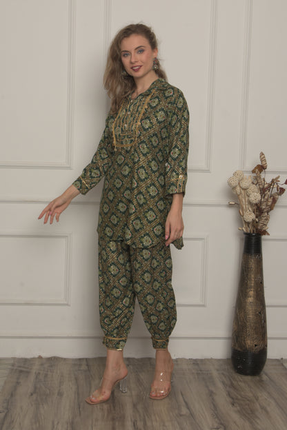 Women Afghani  Salwar Suit Set