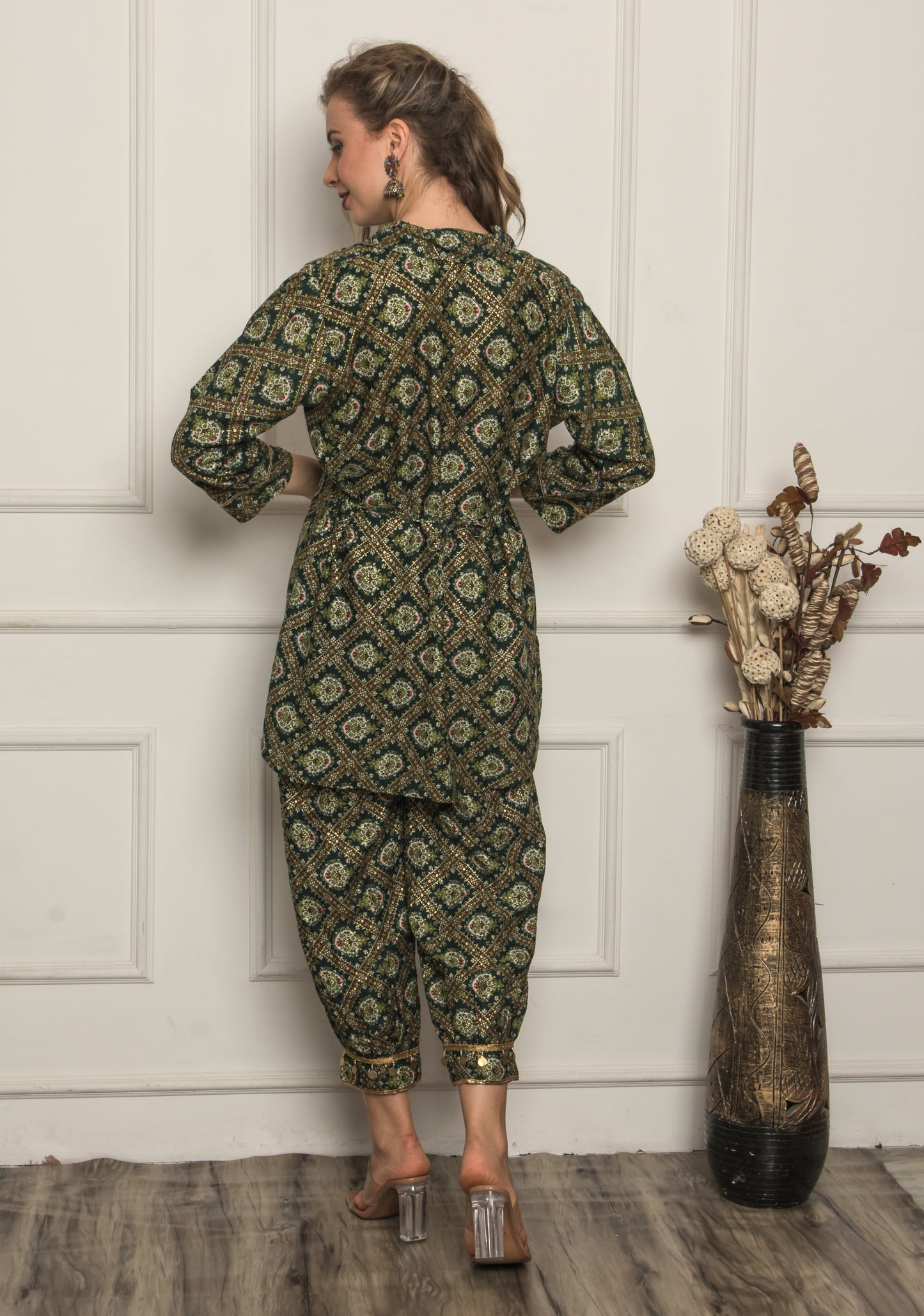 Women Afghani  Salwar Suit Set