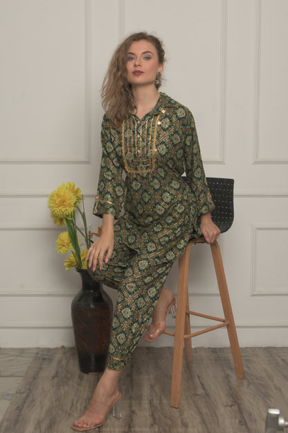 Women Afghani  Salwar Suit Set