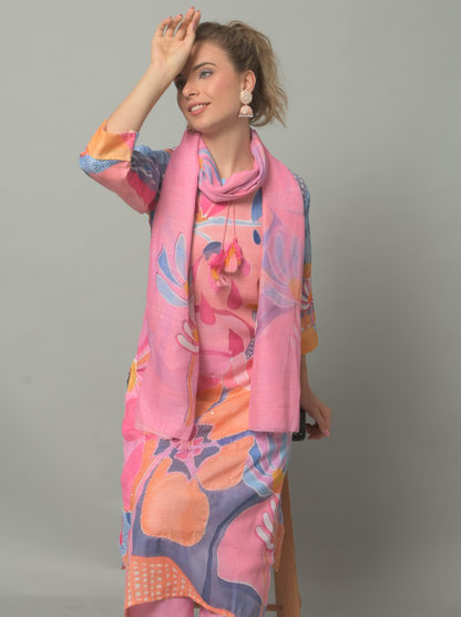 Pure Cotton  Regular Fit Kurta Set for Women