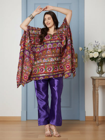 Jaipuri multi colour Cord Set