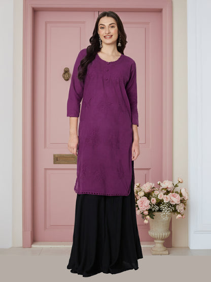 Kuberakshi -Chikankari Kurtis-  |women |Girls