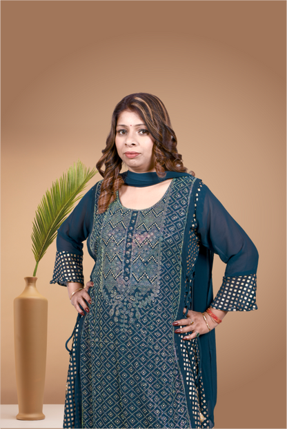 Swarovski Work Long Dress \Women |Girls | Ladies
